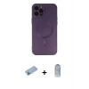 MARSİLYAN™- iPhone 12 Pro Max Kılıf Akış Minimal Özel Seri - Siyah Joko Magic 5D Cam + Shine Kamera Lens Koruma Cam - MI