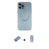MARSİLYAN™- iPhone 12 Pro Max Kılıf Akış Minimal Özel Seri - Siyah Joko Magic 5D Cam + Shine Kamera Lens Koruma Cam - GI
