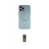 MARSİLYAN™- iPhone 12 Pro Max Kılıf Akış Minimal Özel Seri - Siyah Joko Magic 5D Hayalet Cam
