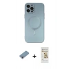 MARSİLYAN™- iPhone 12 Pro Max Kılıf Akış Minimal Özel Seri - Siyah Mat Seramik Nano Ekran Koruyucu + Shine Kamera Lens Koruma Cam - GI