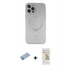 MARSİLYAN™- iPhone 12 Pro Max Kılıf Akış Minimal Özel Seri - Siyah Mat Seramik Nano Ekran Koruyucu + Shine Kamera Lens Koruma Cam - MI