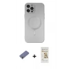 MARSİLYAN™- iPhone 12 Pro Max Kılıf Akış Minimal Özel Seri - Siyah Mat Seramik Nano Ekran Koruyucu + Metal Kamera Lens Koruma Cam - GD