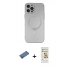 MARSİLYAN™- iPhone 12 Pro Max Kılıf Akış Minimal Özel Seri - Siyah Mat Seramik Nano Ekran Koruyucu + Shine Kamera Lens Koruma Cam - GD
