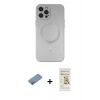 MARSİLYAN™- iPhone 12 Pro Max Kılıf Akış Minimal Özel Seri - Siyah Mat Seramik Nano Ekran Koruyucu + Shine Kamera Lens Koruma Cam - GS