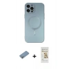 MARSİLYAN™- iPhone 12 Pro Max Kılıf Akış Minimal Özel Seri - Siyah Mat Seramik Nano Ekran Koruyucu + Shine Kamera Lens Koruma Cam - GS