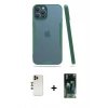 MARSİLYAN™- iPhone 12 Pro Max Kılıf Atlas Asil Serisi - Şeffaf 360 Full Body Arka Koruyucu + Shine Kamera Lens - GD