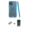 MARSİLYAN™- iPhone 12 Pro Max Kılıf Atlas Asil Serisi - Şeffaf 360 Full Body Arka Koruyucu + Shine Kamera Lens Koruma Cam - SABE