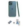 MARSİLYAN™- iPhone 12 Pro Max Kılıf Atlas Asil Serisi - Şeffaf Royal Nano Ekran Koruyucu + Metal Kamera Lens Koruma Cam - KI