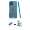 MARSİLYAN™- iPhone 12 Pro Max Kılıf Atlas Asil Serisi - Şeffaf Royal Nano Ekran Koruyucu + Metal Kamera Lens Koruma Cam - KI