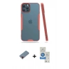 MARSİLYAN™- iPhone 12 Pro Max Kılıf Atlas Asil Serisi - Şeffaf Royal Nano Ekran Koruyucu + Metal Kamera Lens Koruma Cam - KI