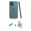 MARSİLYAN™- iPhone 12 Pro Max Kılıf Atlas Asil Serisi - Şeffaf Royal Nano Ekran Koruyucu + Shine Kamera Lens Koruma Cam - MI