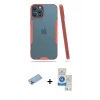 MARSİLYAN™- iPhone 12 Pro Max Kılıf Atlas Asil Serisi - Şeffaf Royal Nano Ekran Koruyucu + Shine Kamera Lens Koruma Cam - MI