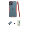 MARSİLYAN™- iPhone 12 Pro Max Kılıf Atlas Asil Serisi - Siyah 20D Premium Cam Ekran Koruyucu + Shine Kamera Lens Koruma Cam - SH