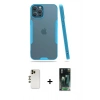 MARSİLYAN™- iPhone 12 Pro Max Kılıf Atlas Asil Serisi - Siyah 360 Mat Full Body Arka Koruyucu + Shine Kamera Lens - GD