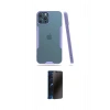 MARSİLYAN™- iPhone 12 Pro Max Kılıf Atlas Asil Serisi - Siyah 3D Antistatik Hayalet Cam Ekran Koruyucu