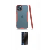 MARSİLYAN™- iPhone 12 Pro Max Kılıf Atlas Asil Serisi - Siyah 3D Antistatik Hayalet Cam Ekran Koruyucu