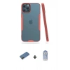 MARSİLYAN™- iPhone 12 Pro Max Kılıf Atlas Asil Serisi - Siyah Joko Magic 5D Cam + Gold Shine Kamera Lens Koruma Cam