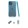 MARSİLYAN™- iPhone 12 Pro Max Kılıf Atlas Asil Serisi - Siyah Joko Magic 5D Cam + Metal Kamera Lens Koruma Cam - KI