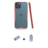 MARSİLYAN™- iPhone 12 Pro Max Kılıf Atlas Asil Serisi - Siyah Joko Magic 5D Cam + Shine Kamera Lens Koruma Cam - MI