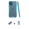 MARSİLYAN™- iPhone 12 Pro Max Kılıf Atlas Asil Serisi - Siyah Joko Magic 5D Cam + Metal Kamera Lens Koruma Cam - GD