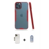 MARSİLYAN™- iPhone 12 Pro Max Kılıf Atlas Asil Serisi - Siyah Joko Magic 5D Cam + Shine Kamera Lens - GD