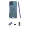 MARSİLYAN™- iPhone 12 Pro Max Kılıf Atlas Asil Serisi - Siyah Joko Magic 5D Hayalet Cam + Metal Kamera Lens Koruma Cam - GD