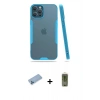 MARSİLYAN™- iPhone 12 Pro Max Kılıf Atlas Asil Serisi - Siyah Joko Magic 5D Hayalet Cam + Shine Kamera Lens Koruma Cam - MI