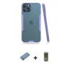 MARSİLYAN™- iPhone 12 Pro Max Kılıf Atlas Asil Serisi - Siyah Joko Magic 5D Hayalet Cam + Shine Kamera Lens Koruma Cam - GS