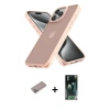 MARSİLYAN™- iPhone 12 Pro Max Kılıf Atlas Form - Şeffaf 360 Full Body Arka Koruyucu + Shine Kamera Lens Koruma Cam - SABE