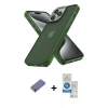 MARSİLYAN™- iPhone 12 Pro Max Kılıf Atlas Form - Şeffaf Royal Nano Ekran Koruyucu + Metal Kamera Lens Koruma Cam - GD