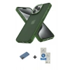 MARSİLYAN™- iPhone 12 Pro Max Kılıf Atlas Form - Şeffaf Royal Nano Ekran Koruyucu + Shine Kamera Lens Koruma Cam - GD