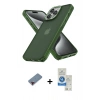 MARSİLYAN™- iPhone 12 Pro Max Kılıf Atlas Form - Şeffaf Royal Nano Ekran Koruyucu + Metal Kamera Lens Koruma Cam - KI