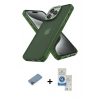MARSİLYAN™- iPhone 12 Pro Max Kılıf Atlas Form - Şeffaf Royal Nano Ekran Koruyucu + Shine Kamera Lens Koruma Cam - PE