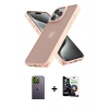 MARSİLYAN™- iPhone 12 Pro Max Kılıf Atlas Form - Şeffaf Temperli Cam Ekran Koruyucu + Neon Fosforlu Kamera Lens - YL