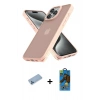 MARSİLYAN™- iPhone 12 Pro Max Kılıf Atlas Form - Siyah 18D Cam Ekran Koruyucu + Shine Kamera Lens Koruma Cam - MI