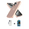 MARSİLYAN™- iPhone 12 Pro Max Kılıf Atlas Form - Siyah 18D Cam Ekran Koruyucu + Shine Kamera Lens - LT