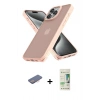 MARSİLYAN™- iPhone 12 Pro Max Kılıf Atlas Form - Siyah 20D Premium Cam Ekran Koruyucu + Renkli Kamera Lens Koruma Cam - PE