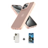 MARSİLYAN™- iPhone 12 Pro Max Kılıf Atlas Form - Siyah 34D Izgaralı Cam + Shine Kamera Lens - GD