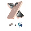 MARSİLYAN™- iPhone 12 Pro Max Kılıf Atlas Form - Siyah 3D Antistatik Cam Ekran Koruyucu + Shine Kamera Lens Koruma Cam - SABE
