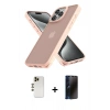 MARSİLYAN™- iPhone 12 Pro Max Kılıf Atlas Form - Siyah 3D Antistatik Hayalet Cam Ekran Koruyucu + Shine Kamera Lens - GD