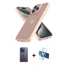 MARSİLYAN™- iPhone 12 Pro Max Kılıf Atlas Form - Siyah 3D Antistatik Seramik Nano Ekran Koruyucu + Neon Fosforlu Kamera Lens - MI