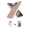 MARSİLYAN™- iPhone 12 Pro Max Kılıf Atlas Form - Siyah Bilvis Hayalet Cam Ekran Koruyucu + Shine Kamera Lens - LT