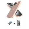 MARSİLYAN™- iPhone 12 Pro Max Kılıf Atlas Form - Siyah Bilvis Hayalet Cam Ekran Koruyucu + Shine Kamera Lens Koruma Cam - SH