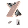 MARSİLYAN™- iPhone 12 Pro Max Kılıf Atlas Form - Siyah Bilvis Hayalet Cam Ekran Koruyucu + Shine Kamera Lens Koruma Cam - SABE