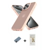 MARSİLYAN™- iPhone 12 Pro Max Kılıf Atlas Form - Siyah Mat Seramik Nano Ekran Koruyucu + Shine Kamera Lens Koruma Cam - SH