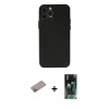 MARSİLYAN™- iPhone 12 Pro Max Kılıf Atlas Minimal Prime - Şeffaf 360 Full Body Arka Koruyucu + Shine Kamera Lens Koruma Cam - SABE