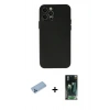 MARSİLYAN™- iPhone 12 Pro Max Kılıf Atlas Minimal Prime - Şeffaf 360 Full Body Arka Koruyucu + Shine Kamera Lens Koruma Cam - MI