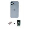 MARSİLYAN™- iPhone 12 Pro Max Kılıf Atlas Minimal Prime - Şeffaf 360 Full Body Arka Koruyucu + Shine Kamera Lens Koruma Cam - SABE