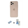 MARSİLYAN™- iPhone 12 Pro Max Kılıf Atlas Minimal Prime - Şeffaf Royal Nano Ekran Koruyucu + Shine Kamera Lens Koruma Cam - MI