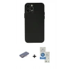 MARSİLYAN™- iPhone 12 Pro Max Kılıf Atlas Minimal Prime - Şeffaf Royal Nano Ekran Koruyucu + Renkli Kamera Lens Koruma Cam - PE